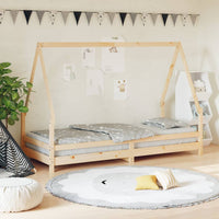 Giroletto per Bambini-Struttura Letto Bambini 90x200 cm in Legno Massello di Pino 693408