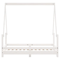 Giroletto per Bambini-Struttura Letto Bambini Bianco 70x140cm in Legno Massello di Pino 679687