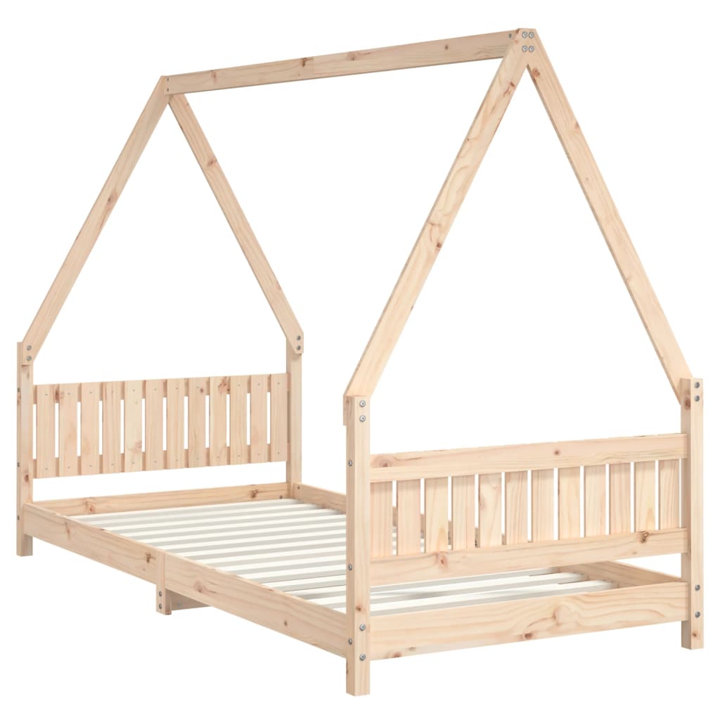 Giroletto per Bambini 90x200 cm in Legno Massello di Pino 834498
