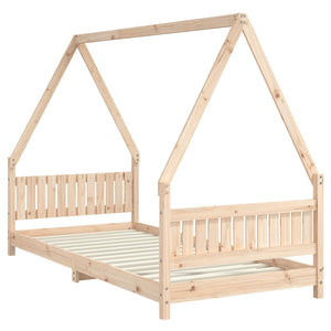 Giroletto per Bambini 90x200 cm in Legno Massello di Pino 834498