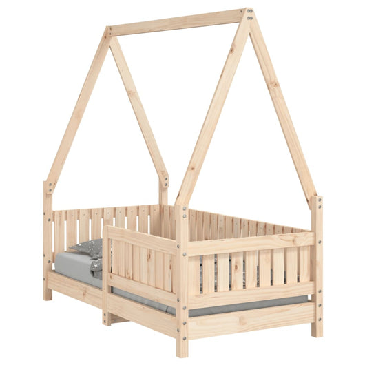 Giroletto per Bambini-Struttura Letto Bambini 70x140 cm in Legno Massello di Pino 270744