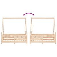 Giroletto per Bambini 70x140 cm in Legno Massello di Pino 834501