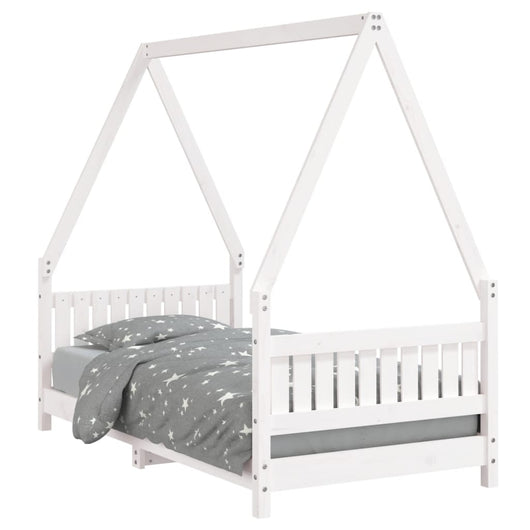 Giroletto per Bambini-Struttura Letto Bambini Bianco 80x160cm in Legno Massello di Pino 421403