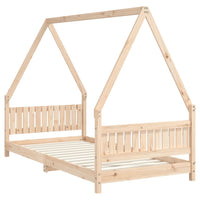 Giroletto per Bambini-Struttura Letto Bambini 90x190 cm in Legno Massello di Pino 781262