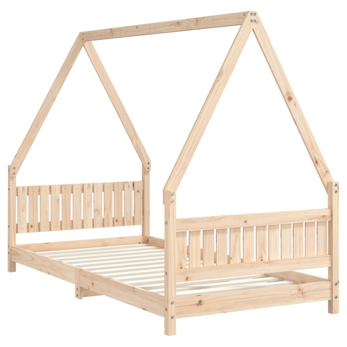 Giroletto per Bambini-Struttura Letto Bambini 90x190 cm in Legno Massello di Pino 781262