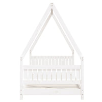 Giroletto per Bambini-Struttura Letto Bambini Bianco 90x190cm in Legno Massello di Pino 179083