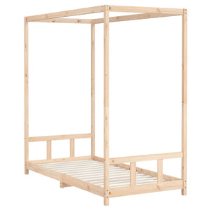 Giroletto per Bambini-Struttura Letto Bambini 90x190 cm in Legno Massello di Pino 691407
