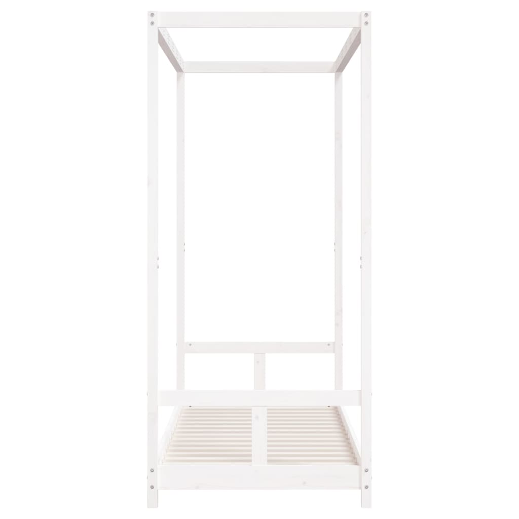 Giroletto per Bambini-Struttura Letto Bambini Bianco 80x200cm in Legno Massello di Pino 674774