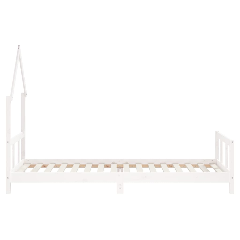 Giroletto per Bambini-Struttura Letto Bambini Bianco 90x200cm in Legno Massello di Pino 536757