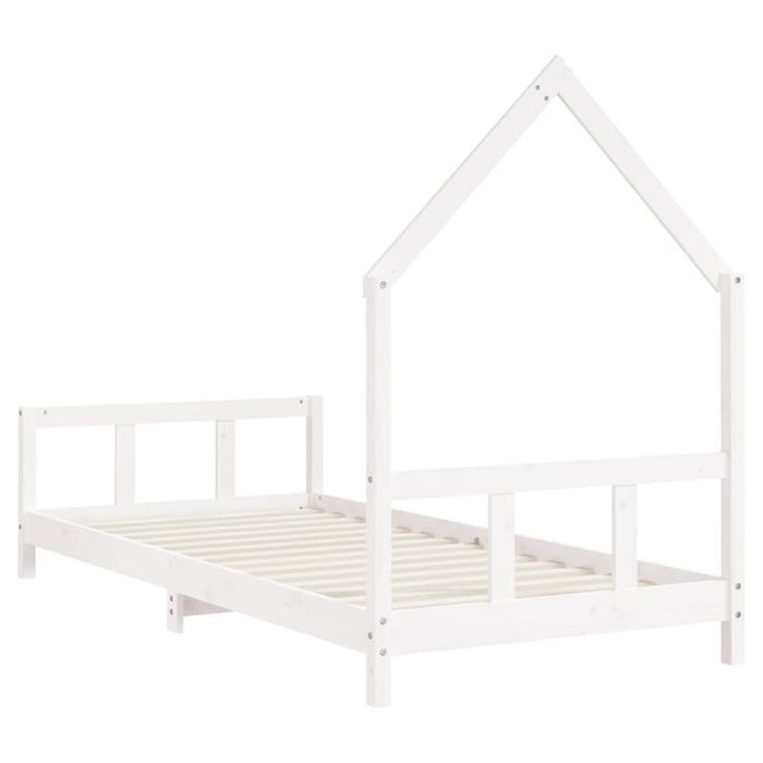 Giroletto per Bambini-Struttura Letto Bambini Bianco 90x200cm in Legno Massello di Pino 536757
