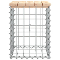 Panca Giardino Design Gabbione 33x31x42 cm Legno Massello Pino 834326