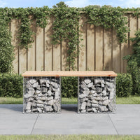 Panca Giardino Design Gabbione 103x44x42 cm Legno Massello Pino 834338