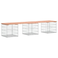 Panca da Giardino Design Gabbione 203x44x42 cm Massello Douglas 834342