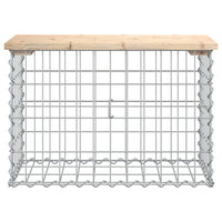 Panca Giardino Design Gabbione 63x31,5x42cm Legno Massello Pino 834344