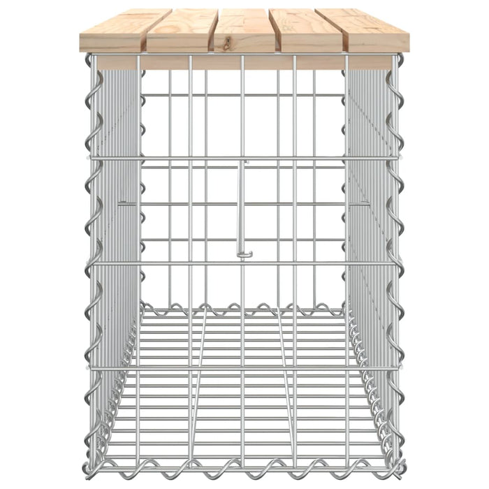 Panca Giardino Design Gabbione 83x31,5x42cm Legno Massello Pino 834347