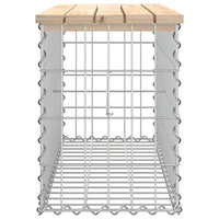 Panca Giardino Design Gabbione 83x31,5x42cm Legno Massello Pino 834347