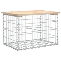 Panca Giardino Design Gabbione 63x44x42 cm Legno Massello Pino 834353