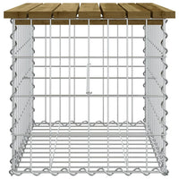 Panca da Giardino Design Gabbione 63x44x42 cm Pino Impregnato 834355