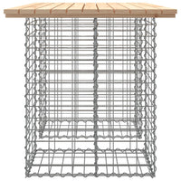 Panca Giardino Design Gabbione 100x70x72 cm Legno Massello Pino 834362