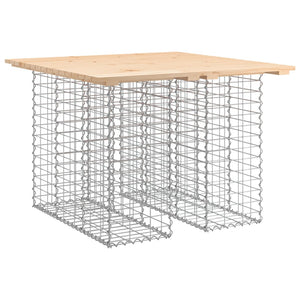 Panca Giardino Design Gabbione 100x102x72cm Legno Massello Pino 834368