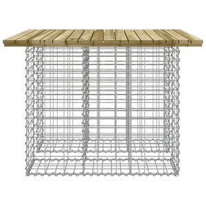 Panca da Giardino Design Gabbione 100x102x72 cm Pino Impregnato 834370