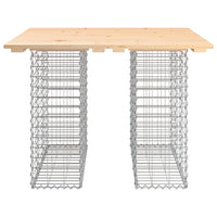 Panca Giardino Design Gabbione 100x102x72cm Legno Massello Pino 834371