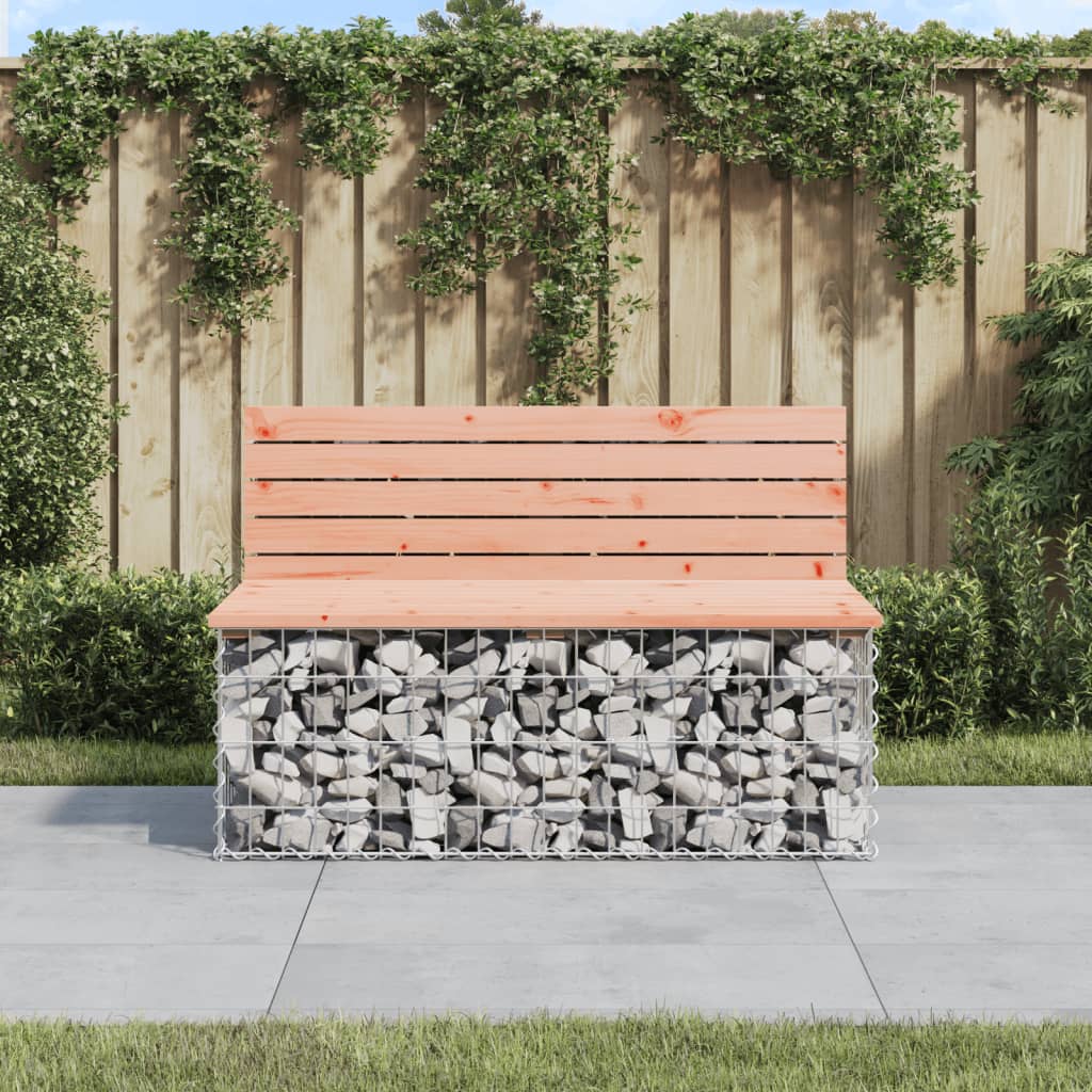 Panca da Giardino Design Gabbione 103x70x65 cm Massello Douglascod mxl 127216