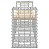 Panca Giardino Design Gabbione 183x41x60,5 cm Massello di Pino 834387
