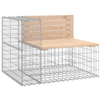 Panca Giardino Design Gabbione 184x71x65,5 cm Massello di Pino 3196236