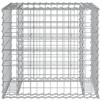 Panca da Giardino con Cesto Gabbione Legno Impregnato di Pino 3196247