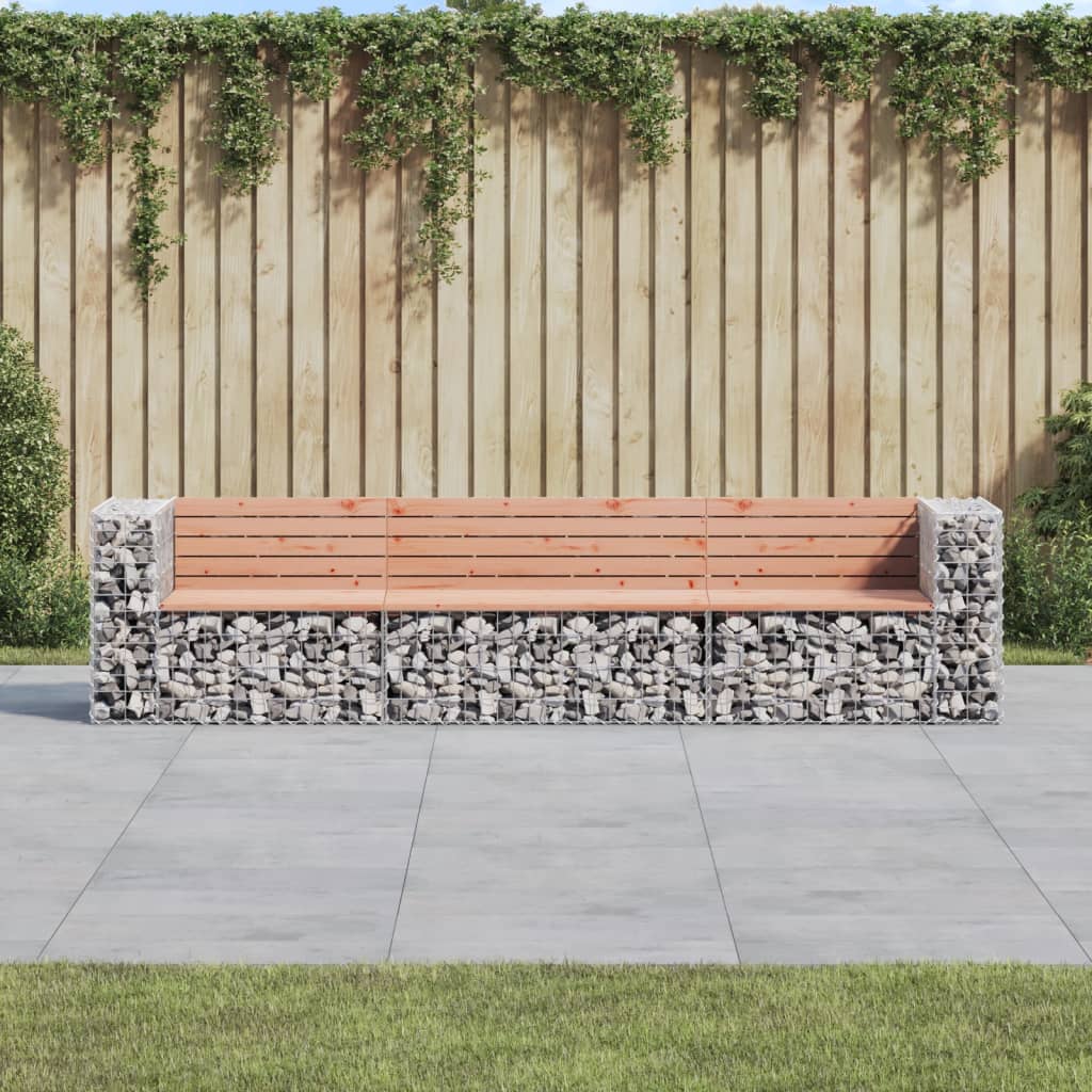 Panca Giardino Design Gabbione 287x71x65,5 cm Massello Douglas