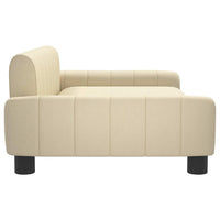 Divano per Bambini Crema 90x53x30 cm in Tessuto 3196257