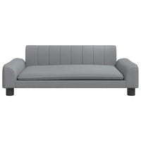 Divano per Bambini Grigio 90x53x30 cm in Tessuto 3196258
