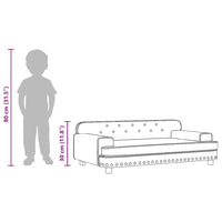 Divano per Bambini Marrone 90x53x30 cm in Velluto 3196284