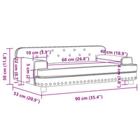Divano per Bambini Marrone 90x53x30 cm in Similpelle 3196289