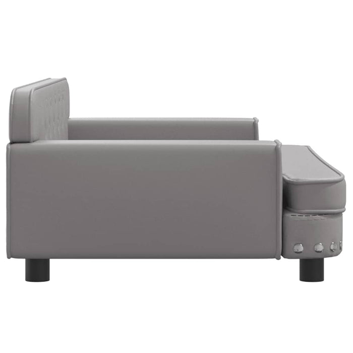 Divano per Bambini Grigio 90x53x30 cm in Similpelle 3196290