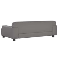 Divano per Bambini Grigio 90x53x30 cm in Similpelle 3196290
