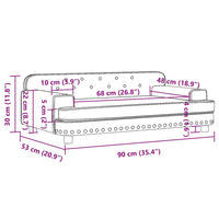 Divano per Bambini Grigio 90x53x30 cm in Similpelle