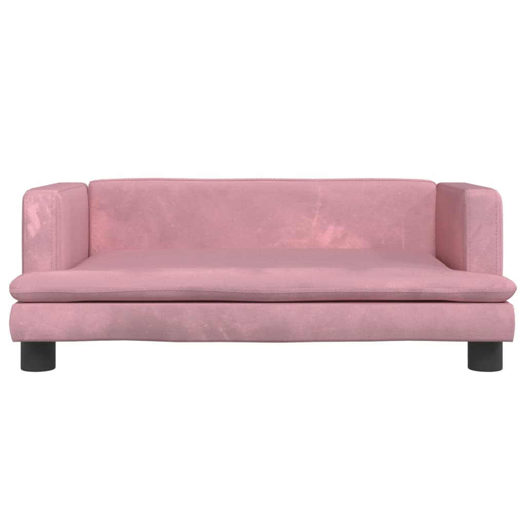 Divano per Bambini Rosa 80x45x30 cm in Velluto 3196308