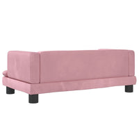 Divano per Bambini Rosa 80x45x30 cm in Velluto 3196308