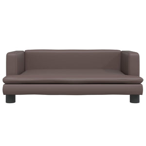 Divano per Bambini Marrone 80x45x30 cm in Similpelle