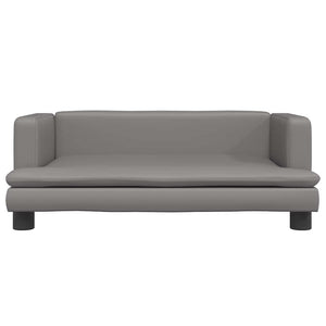 Divano per Bambini Grigio 80x45x30 cm in Similpelle 3196315