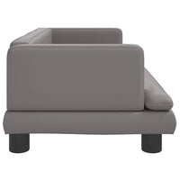 Divano per Bambini Grigio 80x45x30 cm in Similpelle 3196315