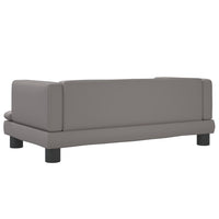 Divano per Bambini Grigio 80x45x30 cm in Similpelle 3196315
