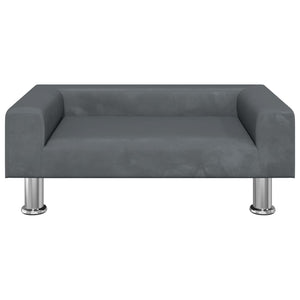 Divano per Bambini Grigio Scuro 70x45x26,5 cm in Velluto 3196331