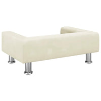 Divano per Bambini Crema 70x45x26,5 cm in Velluto 3196335