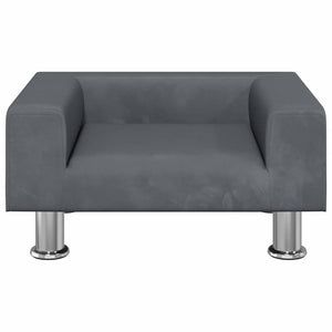 Divano per Bambini Grigio Scuro 50x40x26,5 cm in Velluto 3196338