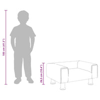 Divano per Bambini Rosa 50x40x26,5 cm in Velluto 3196339