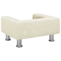 Divano per Bambini Crema 50x40x26,5 cm in Velluto 3196342