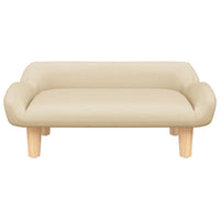 Divano per Bambini Crema 70x40x24 cm in Tessuto